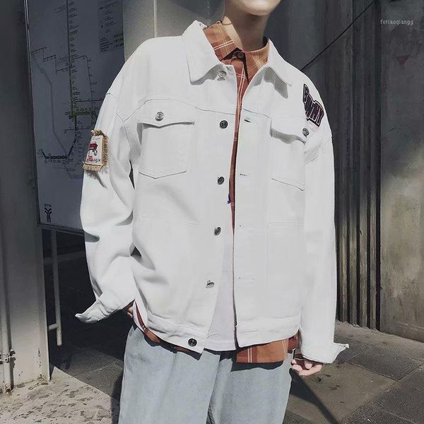 denim jacket male spring autumn 2021 fashion embroidery college style trend loose tooling clothes vibrato gown men's jackets, Black;brown
denim jacket male spring autumn 2021 fashion embroidery college style trend loose tooling clothes vibrato gown men's jackets, Black;brown