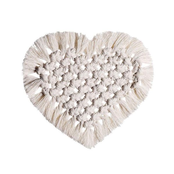 cup mat northern europe pad heart shape non-slip insulation mats handmade cotton braid macrame table for kitchen & pads
cup mat northern europe pad heart shape non-slip insulation mats handmade cotton braid macrame table for kitchen & pads