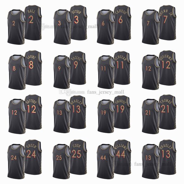 printed city basketball jerseys 9 nikola 11 demar vucevic derozan 8 zach 2 lonzo lavine ball thompson caruso williams white brown bradley jo, Black;red
printed city basketball jerseys 9 nikola 11 demar vucevic derozan 8 zach 2 lonzo lavine ball thompson caruso williams white brown bradley jo, Black;red