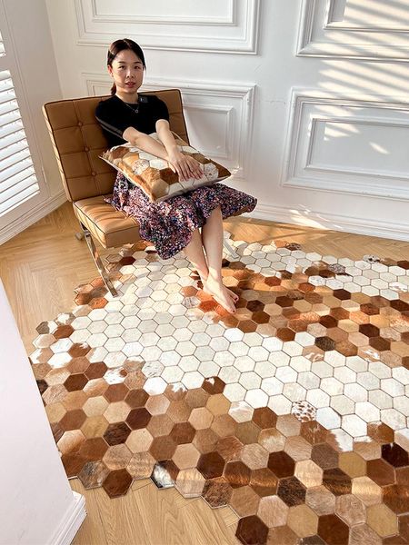 carpets natural handmade leather carpet bedroom bed stitching cowhide tea table blanket large size area rugs for living room
carpets natural handmade leather carpet bedroom bed stitching cowhide tea table blanket large size area rugs for living room