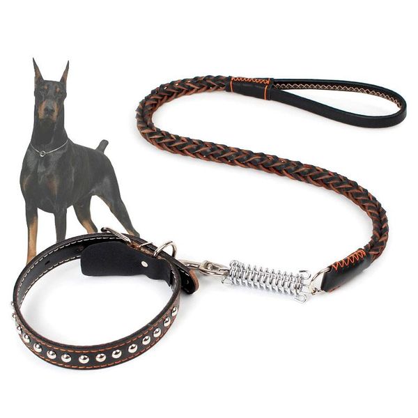 dog collars & leashes leash collar set soft handle spring absorption leads and leather for pet large dogs s/m/l
dog collars & leashes leash collar set soft handle spring absorption leads and leather for pet large dogs s/m/l