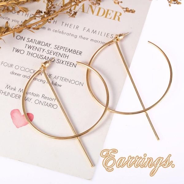 hoop & huggie simple drop earrings metal ring and line ear geometric design dangle jewelry gift for girls 2021 trend ml, Golden;silver
hoop & huggie simple drop earrings metal ring and line ear geometric design dangle jewelry gift for girls 2021 trend ml, Golden;silver