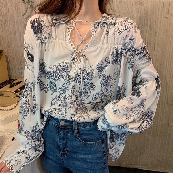 women's blouses & shirts fashion shirt women loose autumn long sleeve casual lady floral retro blouse printed lace 16101, White
women's blouses & shirts fashion shirt women loose autumn long sleeve casual lady floral retro blouse printed lace 16101, White