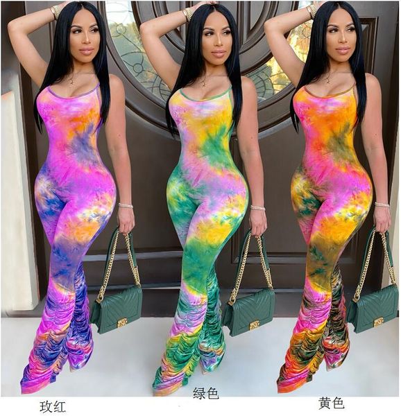 women jumpsuits long tie dye print spaghetti strap fold romper summer casual bodysuit sleeveless skinny ladies sheath 2021 women's & ro, Black;white
women jumpsuits long tie dye print spaghetti strap fold romper summer casual bodysuit sleeveless skinny ladies sheath 2021 women's & ro, Black;white