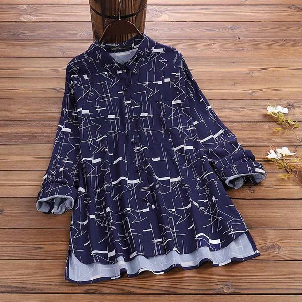 women's blouses & shirts 2021 zanzea women lapel neck long sleeve blouse spring printed shirt fashion buttons down female work blusas, White
women's blouses & shirts 2021 zanzea women lapel neck long sleeve blouse spring printed shirt fashion buttons down female work blusas, White