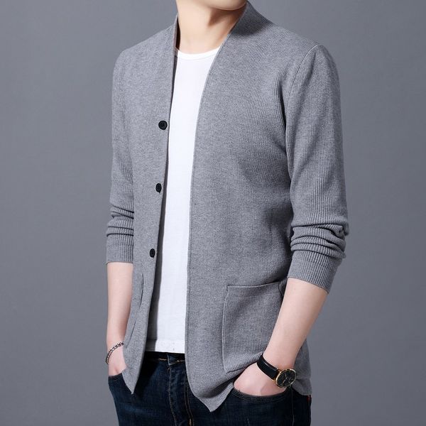 sweaters mode 2021 autumn winter male korean nightgown with low v fine adjustments sleeve cardigan long front casual pocket 1y0y, White;black
sweaters mode 2021 autumn winter male korean nightgown with low v fine adjustments sleeve cardigan long front casual pocket 1y0y, White;black