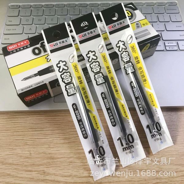 large 8090 capacity neutral pen replacement core 1.0mm bullet head signature carbon water thick refill black, Black;red
large 8090 capacity neutral pen replacement core 1.0mm bullet head signature carbon water thick refill black, Black;red