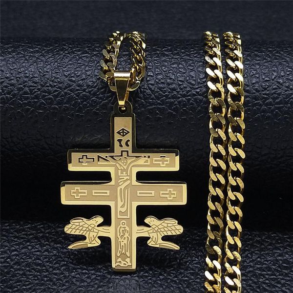 pendant necklaces 2021 stainless steel cross statement necklace women/men gold color chain jewelry acero inoxidable joyeria nxhly4s05, Silver
pendant necklaces 2021 stainless steel cross statement necklace women/men gold color chain jewelry acero inoxidable joyeria nxhly4s05, Silver