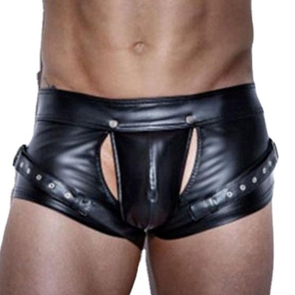 underpants plus size men boxers open crotch faux leather lingerie stage u convex pouch black shorts underwear hombre, Black;white
underpants plus size men boxers open crotch faux leather lingerie stage u convex pouch black shorts underwear hombre, Black;white