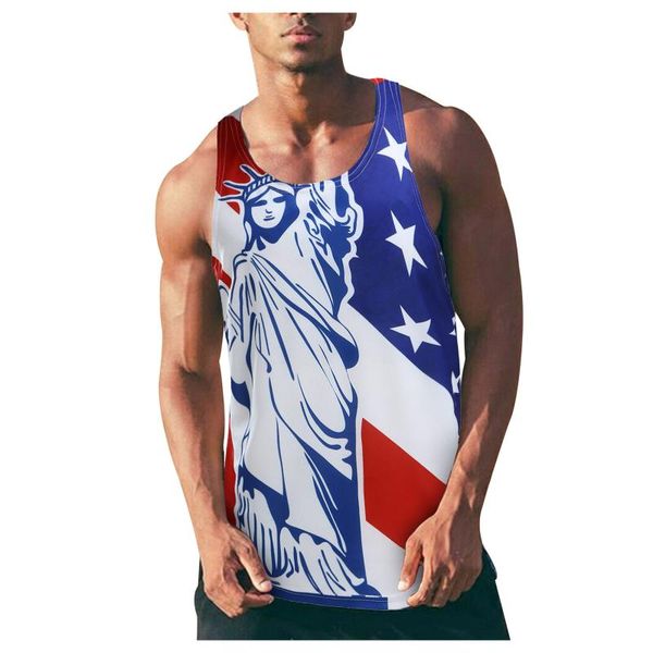 men' tank beach jogging set summer leisure 3d digital printing lndependence day vest blouse mens sleeveless undershirts, White;black
men' tank beach jogging set summer leisure 3d digital printing lndependence day vest blouse mens sleeveless undershirts, White;black