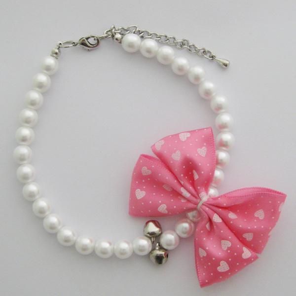 pet dog pearls necklace collar with bow charm rings puppy accessories 4 colours 3 sizes apparel
pet dog pearls necklace collar with bow charm rings puppy accessories 4 colours 3 sizes apparel