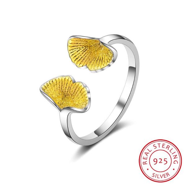 cluster rings 925 sterling silver ginkgo leaves index finger ring for women anillos resizable bague s-r379, Golden;silver
cluster rings 925 sterling silver ginkgo leaves index finger ring for women anillos resizable bague s-r379, Golden;silver