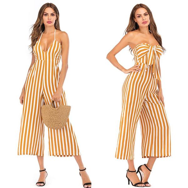 women's jumpsuits & rompers boho ever-changing striped tube bow wide-leg elastic bust sleeveless backless female playsuits, Black;white
women's jumpsuits & rompers boho ever-changing striped tube bow wide-leg elastic bust sleeveless backless female playsuits, Black;white