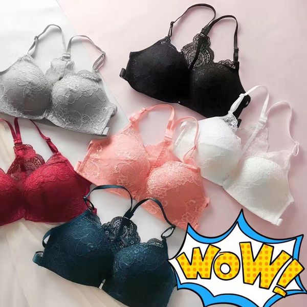 bras sets 3059# lace bra one piece seamless steel ring gathered underwear front buckle suit, Red;black
bras sets 3059# lace bra one piece seamless steel ring gathered underwear front buckle suit, Red;black