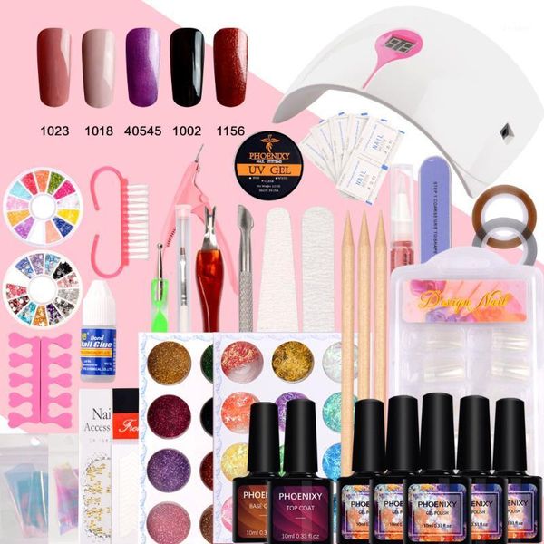 full manicure set nail lamp 36w uv dryer extension 5 colors gel polish kit for art tools1
full manicure set nail lamp 36w uv dryer extension 5 colors gel polish kit for art tools1