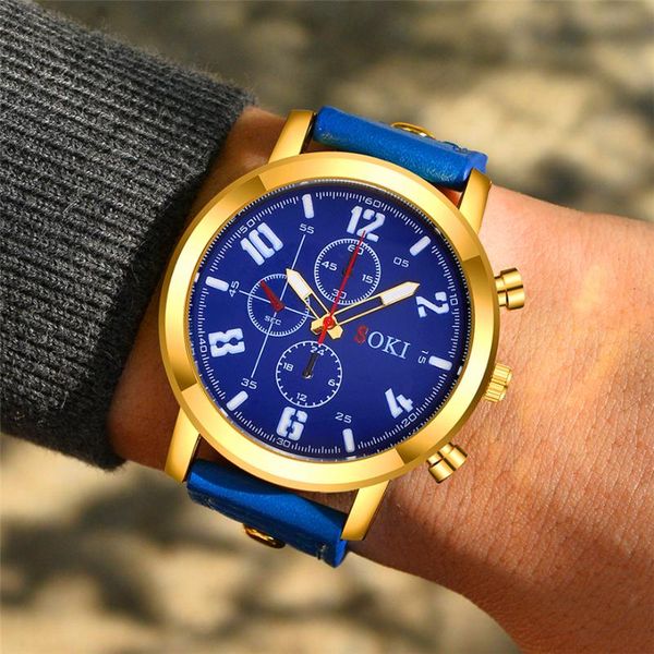 wristwatches soki men watches 2021 leather quartz watch fashion sport men's wristwatch reloj hombre clock male relogio masculin, Slivery;brown
wristwatches soki men watches 2021 leather quartz watch fashion sport men's wristwatch reloj hombre clock male relogio masculin, Slivery;brown