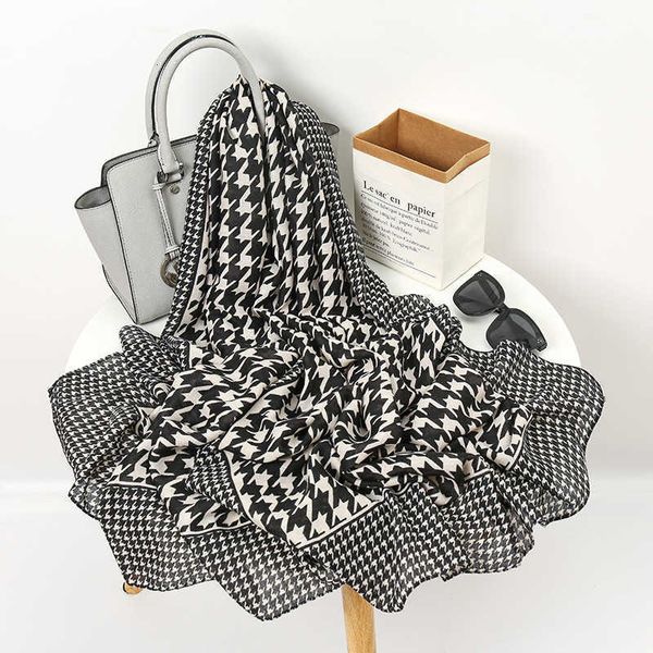 fashion net red thousand bird lattice cotton scarf casual versatile air conditioning shawl women, Blue;gray
fashion net red thousand bird lattice cotton scarf casual versatile air conditioning shawl women, Blue;gray