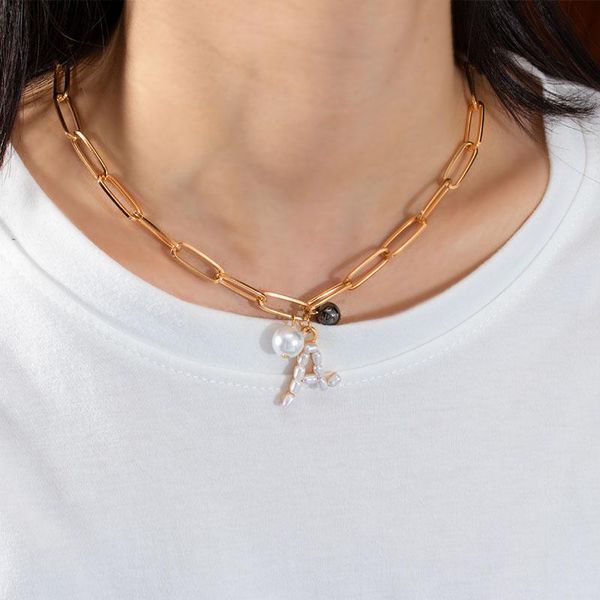 pendant necklaces bohemian silver color pearl letter a necklace for women trendy golden link chain choker gifts party wedding jewelry
pendant necklaces bohemian silver color pearl letter a necklace for women trendy golden link chain choker gifts party wedding jewelry
