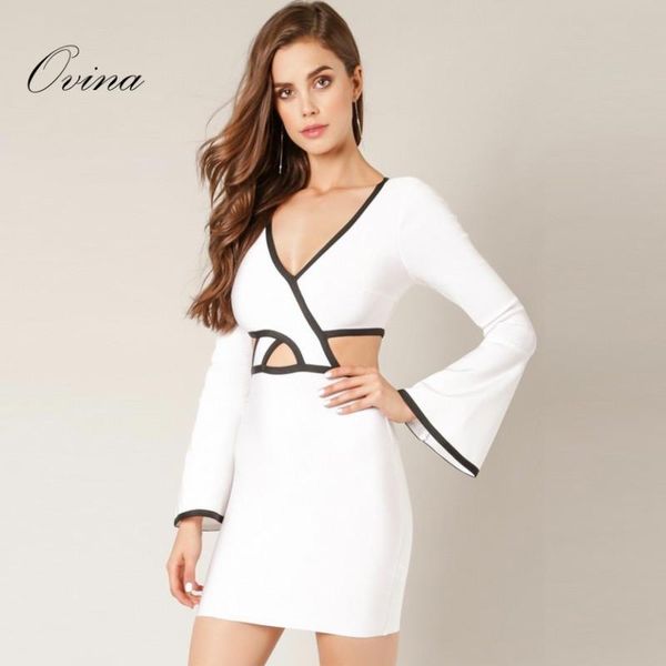 casual dresses 3 color elegant women v neck long flare sleeve mini rayon bodycon bandage dress party, Black;gray
casual dresses 3 color elegant women v neck long flare sleeve mini rayon bodycon bandage dress party, Black;gray