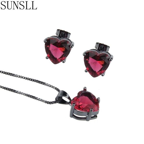 earrings & necklace sunsll designed black copper multicolors cubic zirconia delicate bridal wedding necklace/earrings jewelry feminina gift, Silver
earrings & necklace sunsll designed black copper multicolors cubic zirconia delicate bridal wedding necklace/earrings jewelry feminina gift, Silver