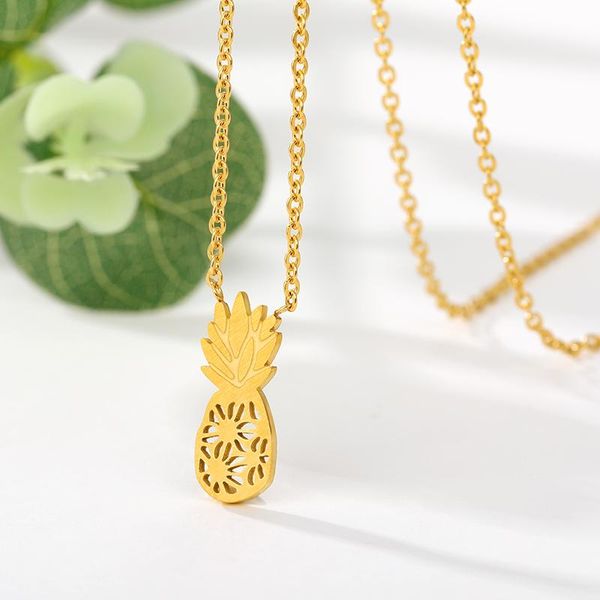 tropical jewelry erkek kolye pineapple pendant necklace for women gold chain stainless steel bridesmaid gift bff necklaces, Silver
tropical jewelry erkek kolye pineapple pendant necklace for women gold chain stainless steel bridesmaid gift bff necklaces, Silver