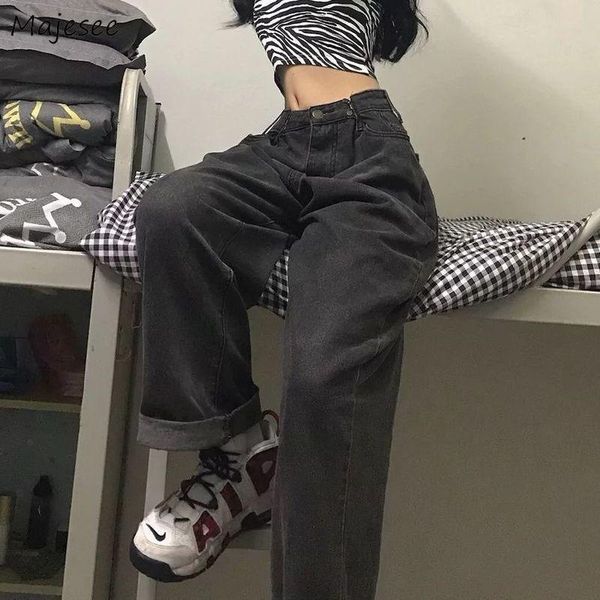 women's jeans women vintage adjustable high waist bf oversize wide leg trousers autumn ins all-match streetwear retro korean chic, Blue
women's jeans women vintage adjustable high waist bf oversize wide leg trousers autumn ins all-match streetwear retro korean chic, Blue