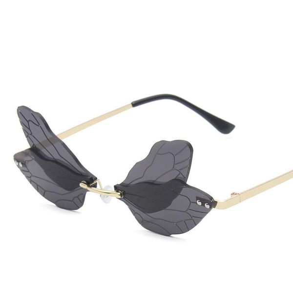 fashion rimless sunglasses women vintage gradient dragonfly steampunk men frameless clear lens glasses shades, White;black
fashion rimless sunglasses women vintage gradient dragonfly steampunk men frameless clear lens glasses shades, White;black