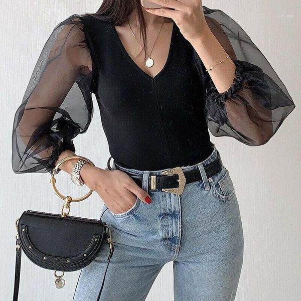 women's jumpsuits & rompers women solid sheer mesh puff long sleeve casual bodysuits for girl slim black v-neck see through, Black;white
women's jumpsuits & rompers women solid sheer mesh puff long sleeve casual bodysuits for girl slim black v-neck see through, Black;white