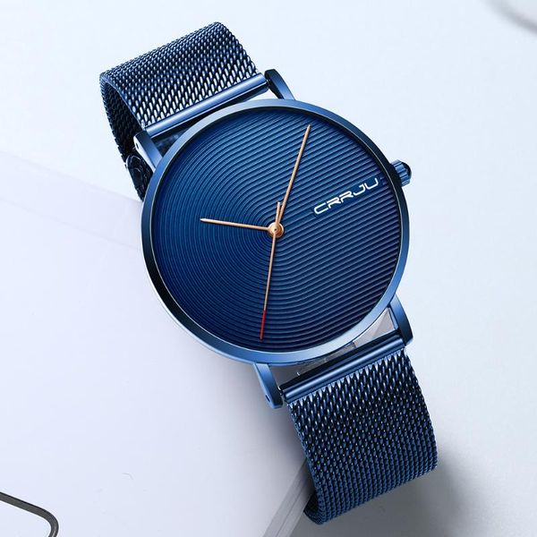wristwatches crrju luxury men's fashion business calendar watches blue stainless steel mesh belt analog quartz watch relogio masculino, Slivery;brown
wristwatches crrju luxury men's fashion business calendar watches blue stainless steel mesh belt analog quartz watch relogio masculino, Slivery;brown