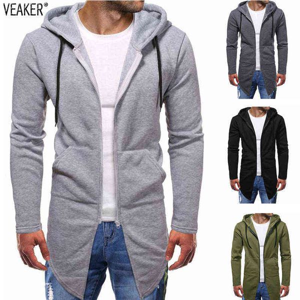 2020 new men's autumn long hoodies sweatshirt male solid color slim fit zipper hooded outerwear sweatshirts m-3xl w220221, Black
2020 new men's autumn long hoodies sweatshirt male solid color slim fit zipper hooded outerwear sweatshirts m-3xl w220221, Black