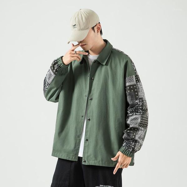 iidossan men patchwork outerwear 2021 autumn streetwear pattern coat male cotton brand clothes casual students shirts men's jackets, Black;brown
iidossan men patchwork outerwear 2021 autumn streetwear pattern coat male cotton brand clothes casual students shirts men's jackets, Black;brown