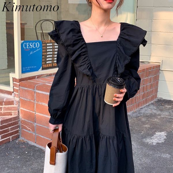 kimutomo vintage square collar dress women slim high waist butterfly sleeve vestido spring autumn korea chic elegant 210521, Black;gray
kimutomo vintage square collar dress women slim high waist butterfly sleeve vestido spring autumn korea chic elegant 210521, Black;gray