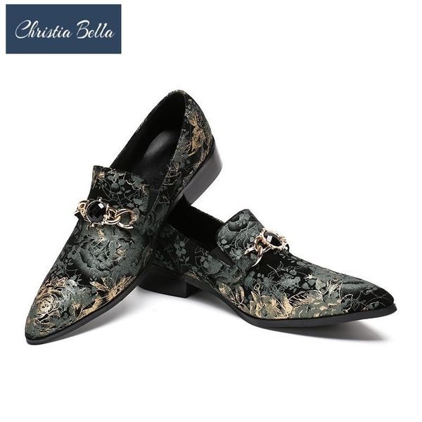 dress shoes christia bella handmade men full leather floral party/weeding and banquet mens chain big size 38-47, Black
dress shoes christia bella handmade men full leather floral party/weeding and banquet mens chain big size 38-47, Black
