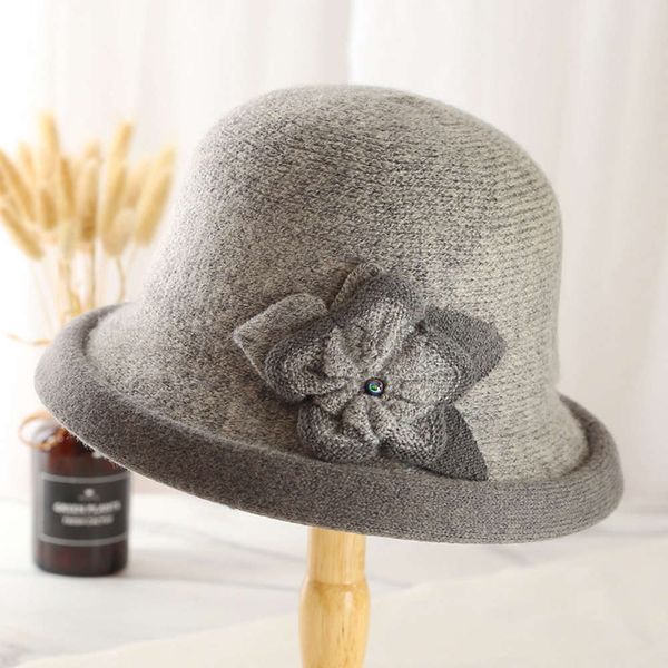 hat female autumn and winter middle-aged elderly basin solid color fisherman wool tweed flower curling top, Blue;gray
hat female autumn and winter middle-aged elderly basin solid color fisherman wool tweed flower curling top, Blue;gray