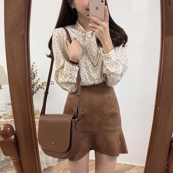 women's blouses & shirts buttons cardigan print long sleeve women shirt bow collar black girls blouse autumn femme blusas, White
women's blouses & shirts buttons cardigan print long sleeve women shirt bow collar black girls blouse autumn femme blusas, White