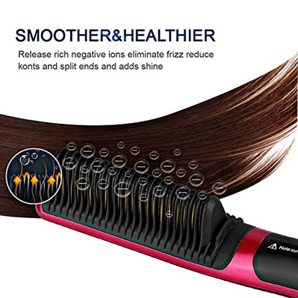 hair straightener comb electric straightening brush quick heated beard hair curly combs professional styling tools for men/women 23705955, Black
hair straightener comb electric straightening brush quick heated beard hair curly combs professional styling tools for men/women 23705955, Black