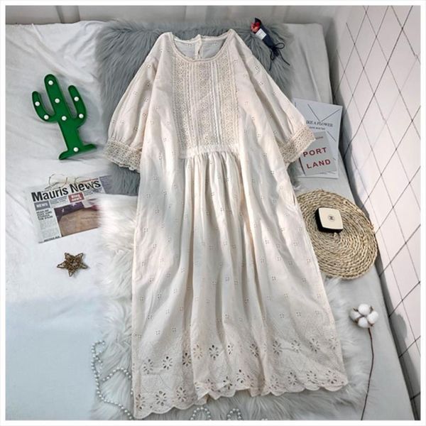 summer japanese style cotton hook women tanks flower lace embroidery dress solid color female, White
summer japanese style cotton hook women tanks flower lace embroidery dress solid color female, White
