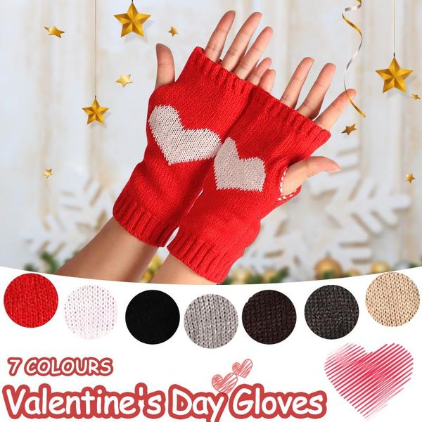 five fingers gloves 2021 lovely cartoon heart pattern winter outdoor wool women warm knitted cute cool fingerless dancing girls, Blue;gray
five fingers gloves 2021 lovely cartoon heart pattern winter outdoor wool women warm knitted cute cool fingerless dancing girls, Blue;gray