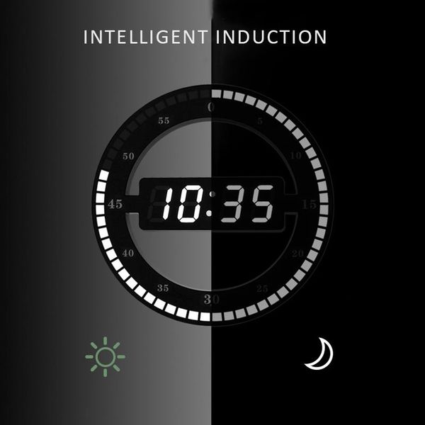 wall clocks luminous 3d led digital clock, multifunctional temperature electronic date jump second clock for living room
wall clocks luminous 3d led digital clock, multifunctional temperature electronic date jump second clock for living room