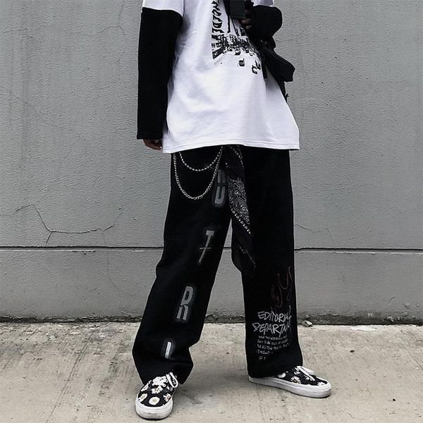 men's jeans printed goth pants men's autumn 2021 european american fashion high street retro dark straight loose casual trend, Blue
men's jeans printed goth pants men's autumn 2021 european american fashion high street retro dark straight loose casual trend, Blue