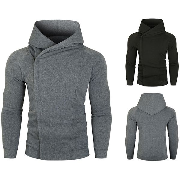 new arrival men's solid-color hoodie with long sleeves and side zipper design hooded sweatshirt, Black
new arrival men's solid-color hoodie with long sleeves and side zipper design hooded sweatshirt, Black