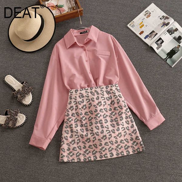 deat women lapel asymmetarical shirt leopard skirt short two piece set temperamnet fashion spring summer 11d777 210709, White
deat women lapel asymmetarical shirt leopard skirt short two piece set temperamnet fashion spring summer 11d777 210709, White