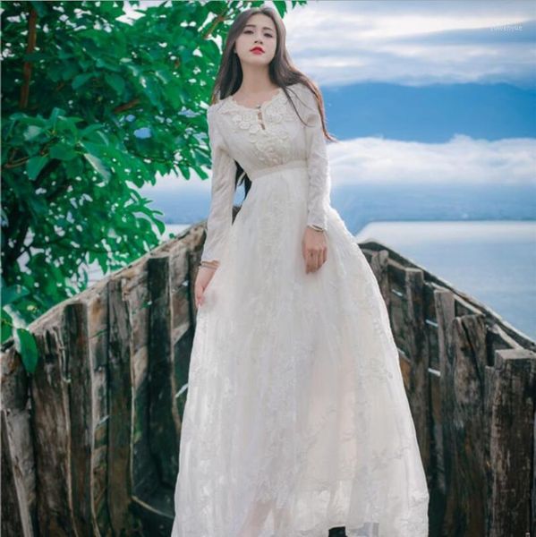 casual dresses 2021 women's bohemian dress french embroidery long sleeve high waist bodycon beach party elegant midi sweet vestidos, Black;gray
casual dresses 2021 women's bohemian dress french embroidery long sleeve high waist bodycon beach party elegant midi sweet vestidos, Black;gray
