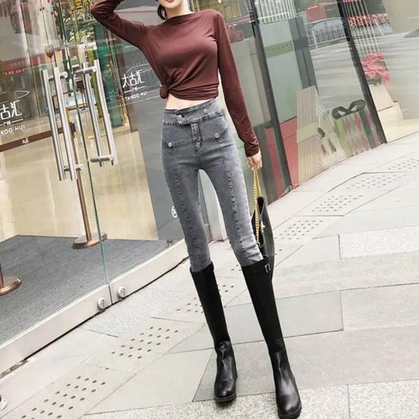 women's jeans 2021 spring and autumn small feet stretch high waist slim fit all-match fashion tight pencil trousers, Blue
women's jeans 2021 spring and autumn small feet stretch high waist slim fit all-match fashion tight pencil trousers, Blue