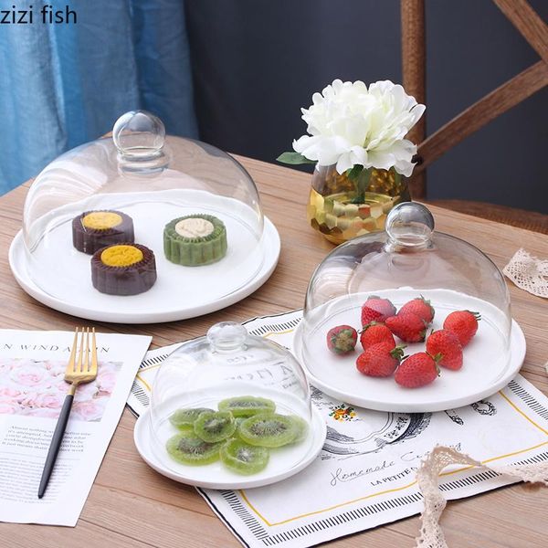 baking & pastry tools creative transparent glass ceramic cake pan with lid home dessert display tray simple round kitchen utensils
baking & pastry tools creative transparent glass ceramic cake pan with lid home dessert display tray simple round kitchen utensils