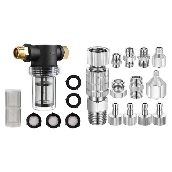 pneumatic tools 1set garden hose filter for pressure washer inlet water & 13 pieces airbrush adapter set
pneumatic tools 1set garden hose filter for pressure washer inlet water & 13 pieces airbrush adapter set