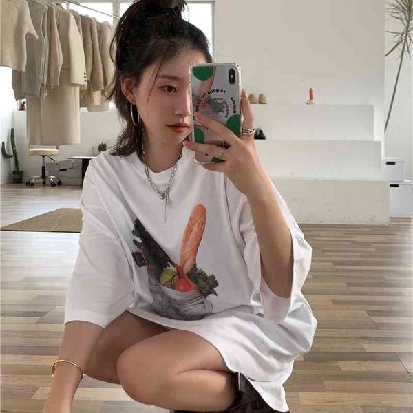 women's t-shirt vegetables print long t shirt women oversized graphic white summer korean fashion short sleeve tees ulzzang ze
women's t-shirt vegetables print long t shirt women oversized graphic white summer korean fashion short sleeve tees ulzzang ze