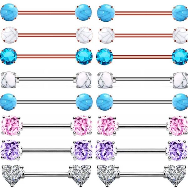 other 1pair heart nipple piercing bar 14g crystal ring jewelry steel rose gold pezon, Slivery;golden
other 1pair heart nipple piercing bar 14g crystal ring jewelry steel rose gold pezon, Slivery;golden