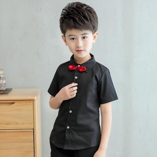 Baby Toddler Teen Boys Formal Shirt Children Clothes Black Red White Shirts Short Sleeve Turn Down Collar Kids Tops, White;black
Baby Toddler Teen Boys Formal Shirt Children Clothes Black Red White Shirts Short Sleeve Turn Down Collar Kids Tops, White;black