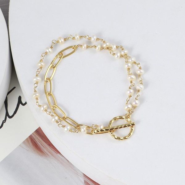 charm bracelets european and american jewelry fresh sweet freshwater pearl steamed bread bead chain splicing double-layer buckle bracelet fe, Golden;silver
charm bracelets european and american jewelry fresh sweet freshwater pearl steamed bread bead chain splicing double-layer buckle bracelet fe, Golden;silver